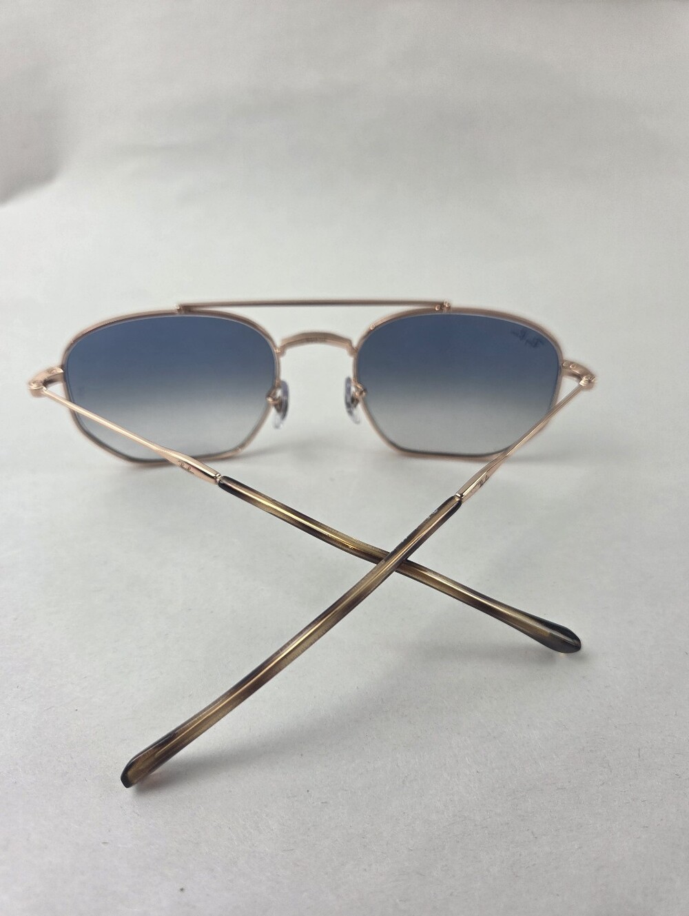 Ray-Ban Sunglasses RB3707 9202/3F Rose Gold Blue Gradient Lenses 54-20-140 - Picture 5 of 15